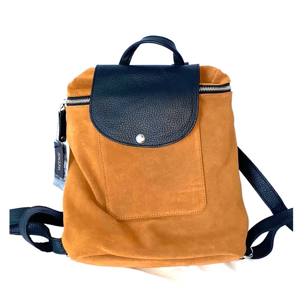 Leather backpack
